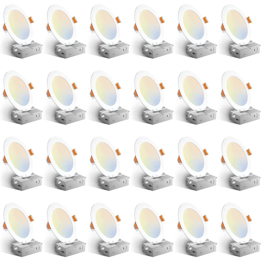 Amico 6" Ultra-Thin LED Recessed Ceiling Light 24-Pack: $104 Amico 6" Ultra-Thin LED Recessed Ceiling Light 24-Pack: $104