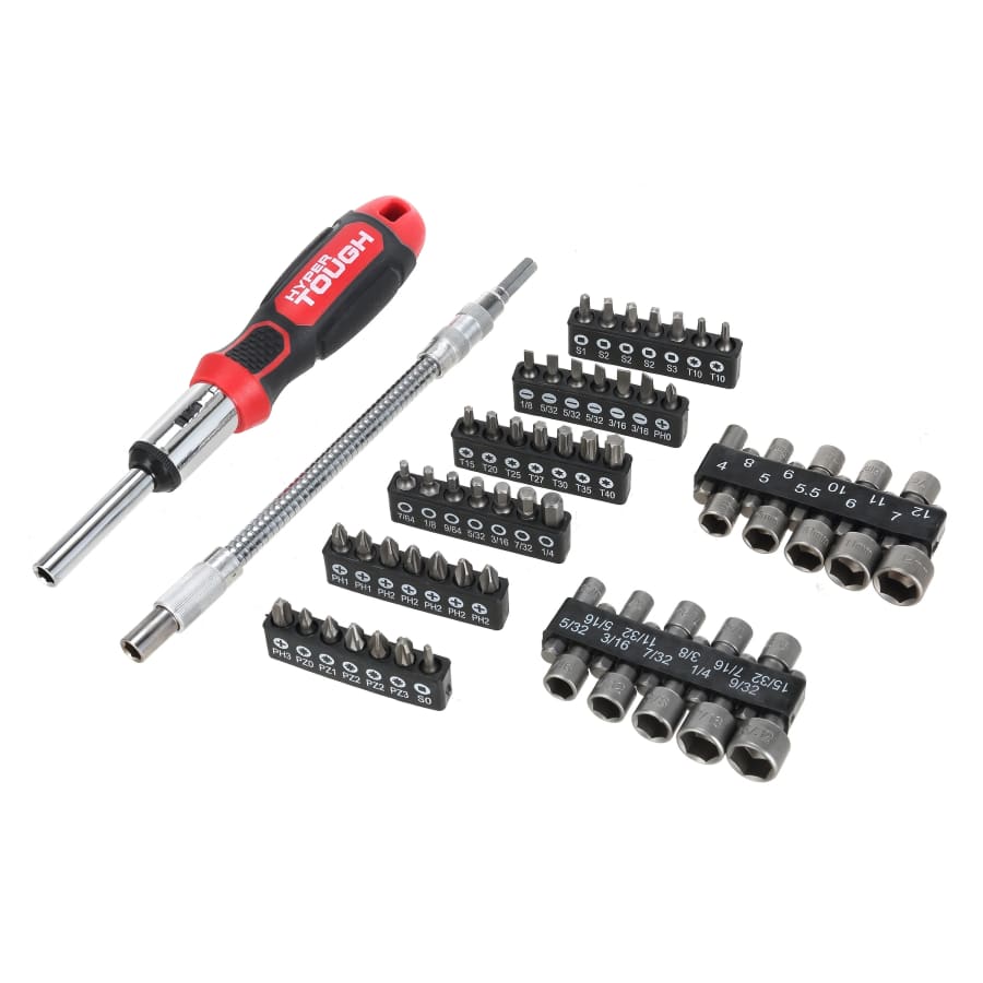 Hyper Tough 64-Piece Ratcheting Screwdriver & Nut Driver Set: $13.44 Hyper Tough 64-Piece Ratcheting Screwdriver & Nut Driver Set: $13.44