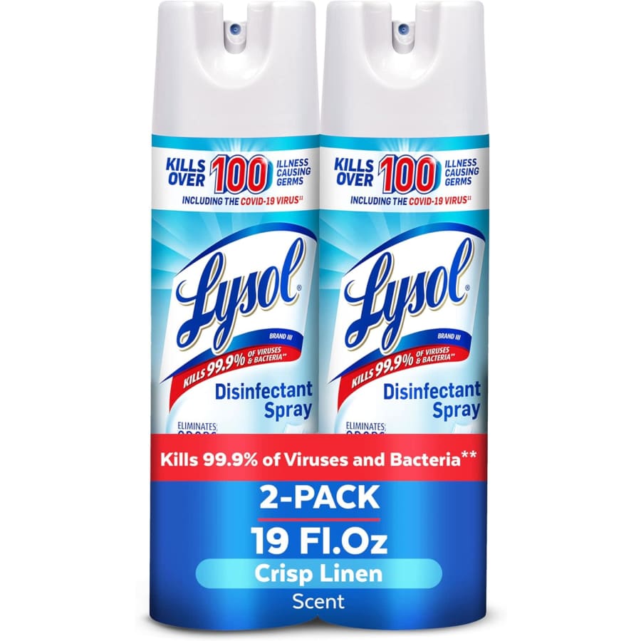 Lysol Disinfectant Spray 19-oz. Spray 2-Pack: $10 via Sub. & Save Lysol Disinfectant Spray 19-oz. Spray 2-Pack: $10 via Sub. & Save