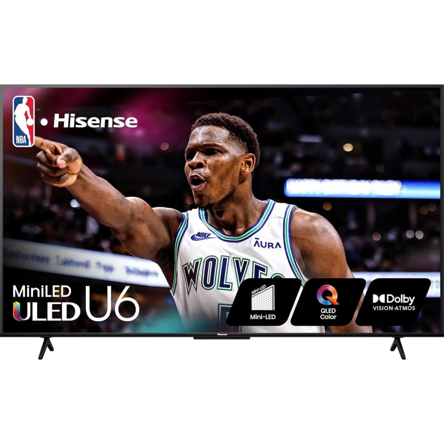 Hisense 55" Class U6 Series 4K UHD Google Smart TV (2024): $348 Hisense 55" Class U6 Series 4K UHD Google Smart TV (2024): $348