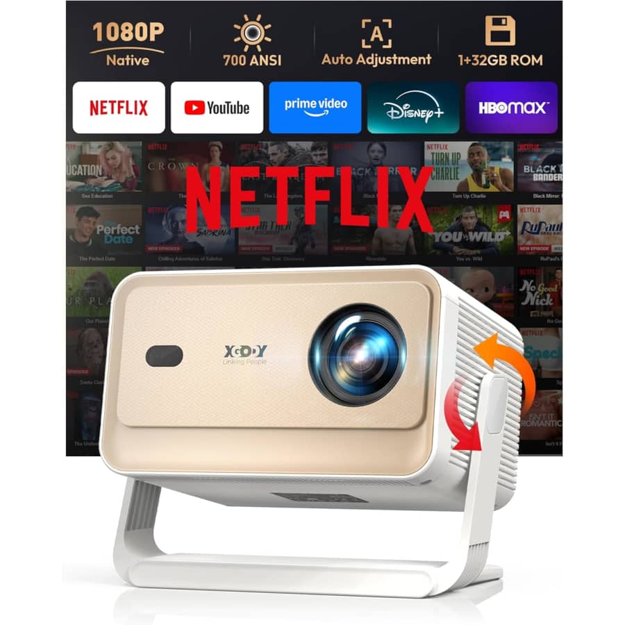 Xgody N6 PRO Full HD Smart Projector: $84.99 Xgody N6 PRO Full HD Smart Projector: $84.99