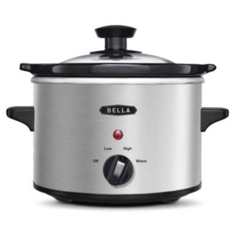 Bella 1.5-Quart Stainless Steel Electric Slow Cooker: $10 Bella 1.5-Quart Stainless Steel Electric Slow Cooker: $10