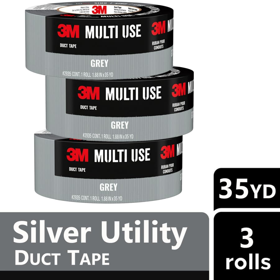 3M Utility Gray Rubberized 35-Yard Duct Tape 3-Pack: $10 3M Utility Gray Rubberized 35-Yard Duct Tape 3-Pack: $10