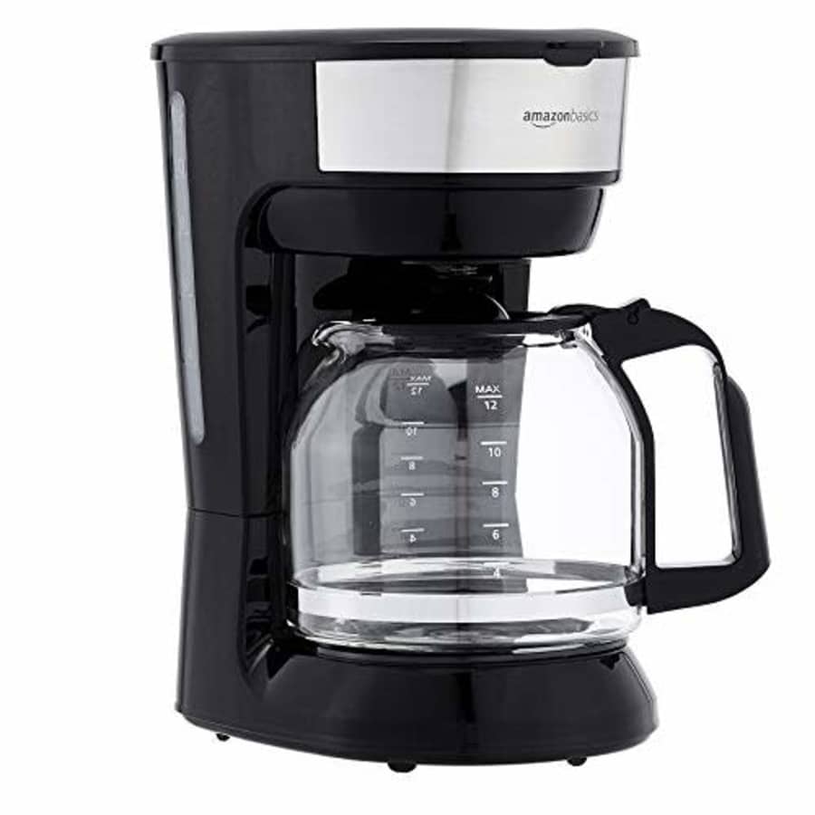 Amazon Basics 12-Cup Coffee Maker w/ Reusable Filter: $14.99