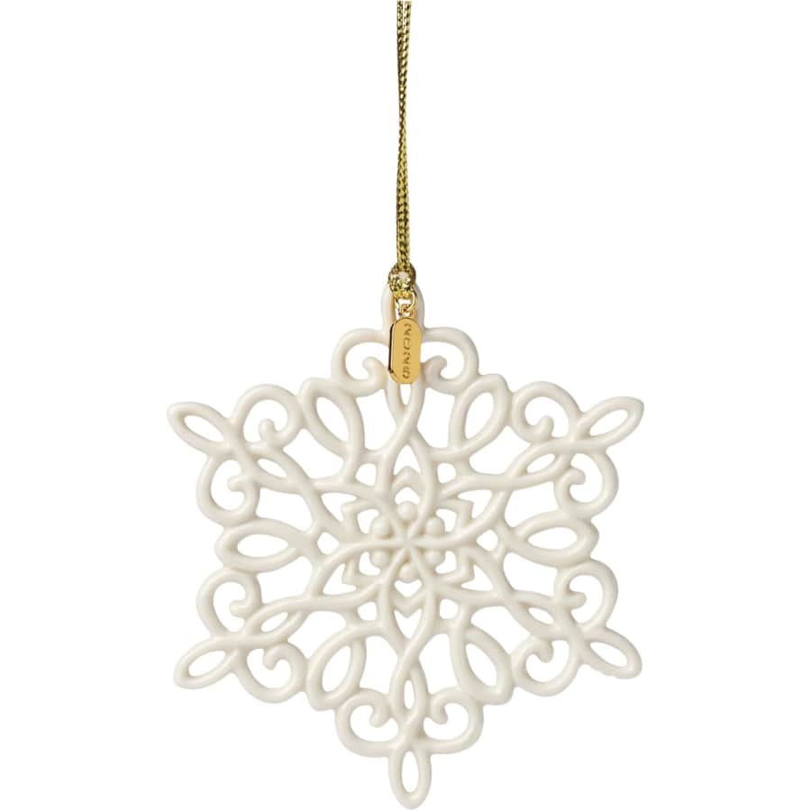 Lenox 2025 Snowflake Porcelain Ornament with Gold Cord: $10.96
