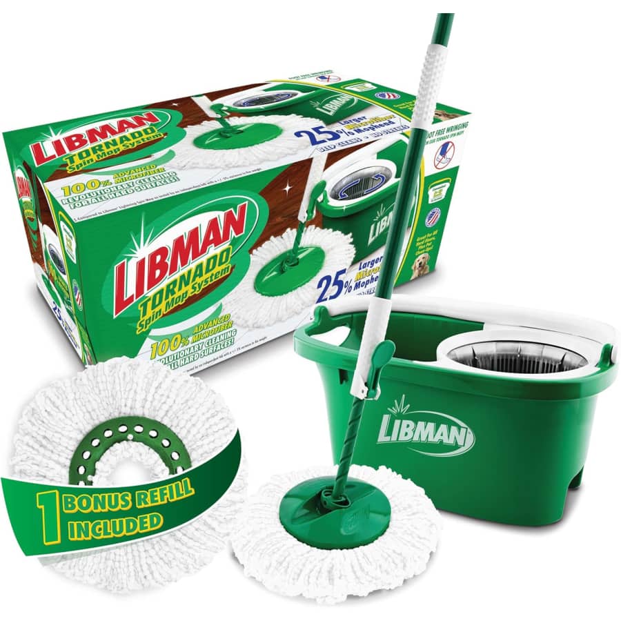 Libman Tornado Spin Mop System with Bucket: $38.48