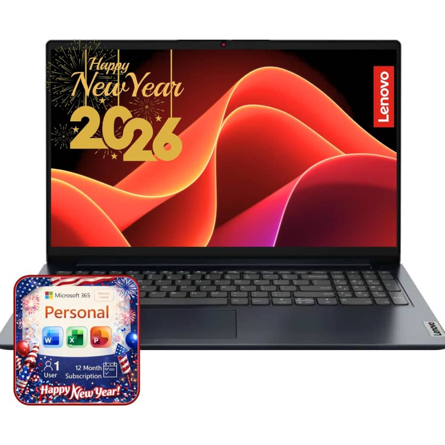 Lenovo IdeaPad 15.6" Laptop w/ Microsoft 365 Subscription: $379.99