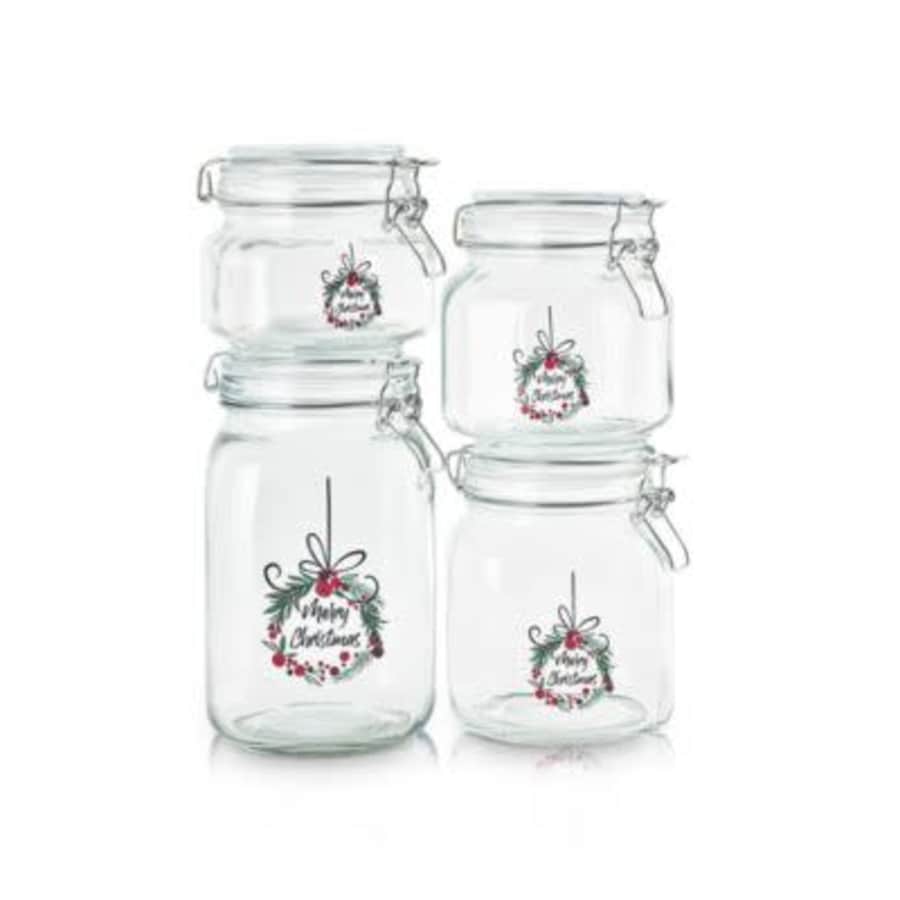 Art & Cook Holiday Collection 4-Piece Preserve Jar Set: $15.93