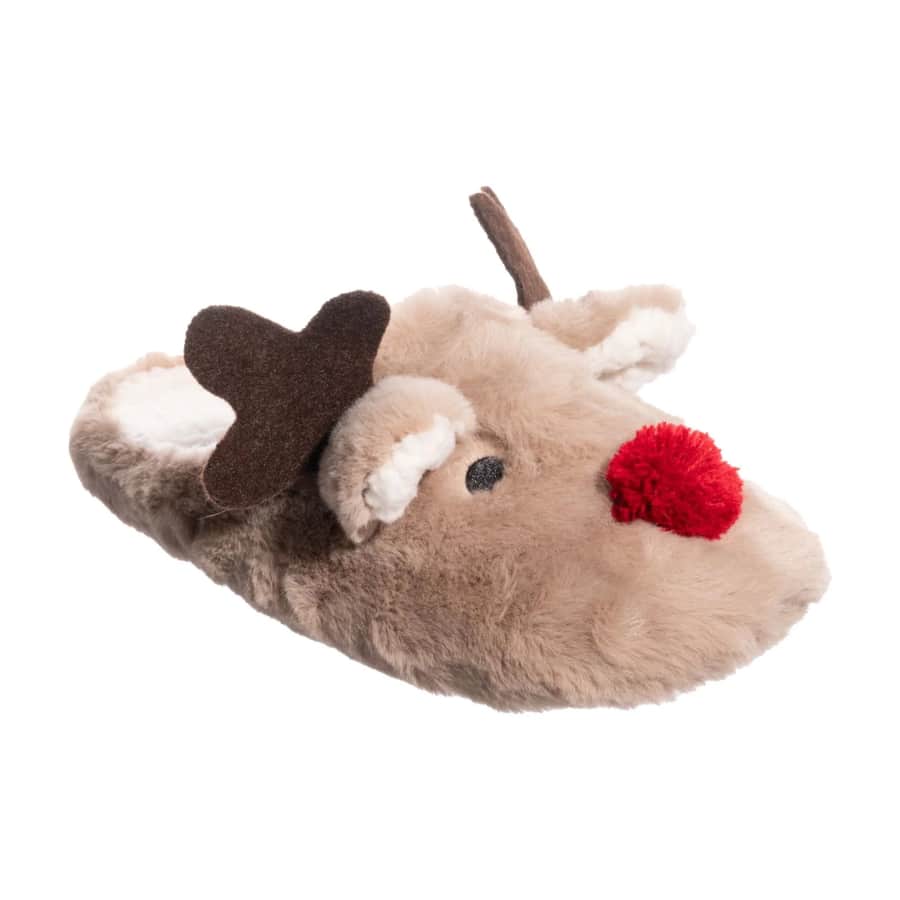 Isotoner Women's Holiday Reindeer Slippers: $10