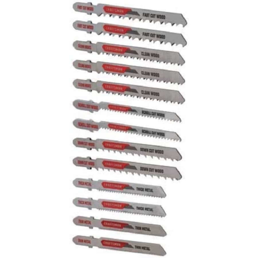 Craftsman 13-Piece T-Shank Jigsaw Blades Set: $9.98