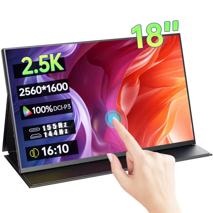18" 2.5K 144Hz IPS FreeSync Portable Monitor: $234 18" 2.5K 144Hz IPS FreeSync Portable Monitor: $234