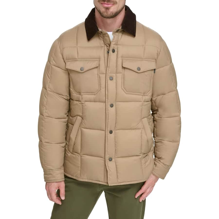 Dockers Men's Quilted Puffer Shacket: $30 Dockers Men's Quilted Puffer Shacket: $30