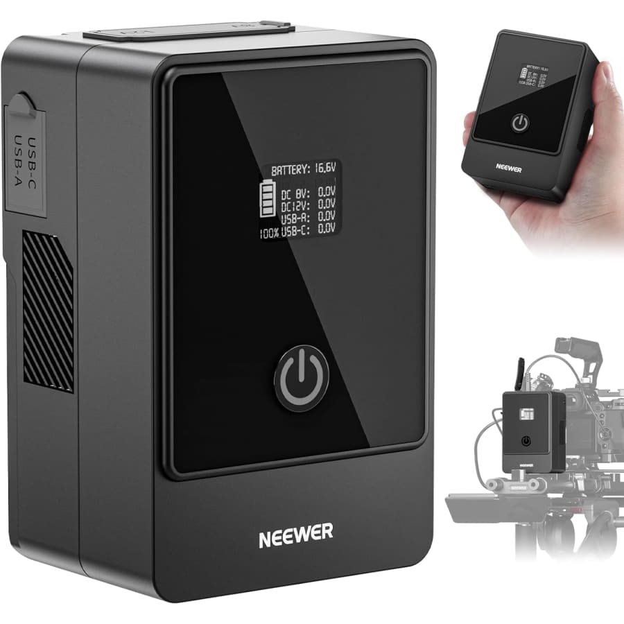 Neewer Mini 6800mAh 99Wh 14.5V V Mount Battery: $57.19