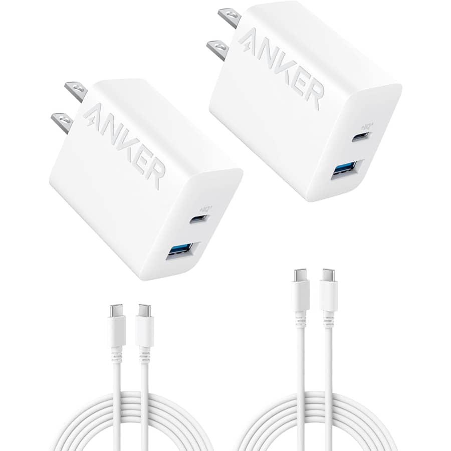 Anker 20W Fast USB-C Charger 2-Pack: $12.34