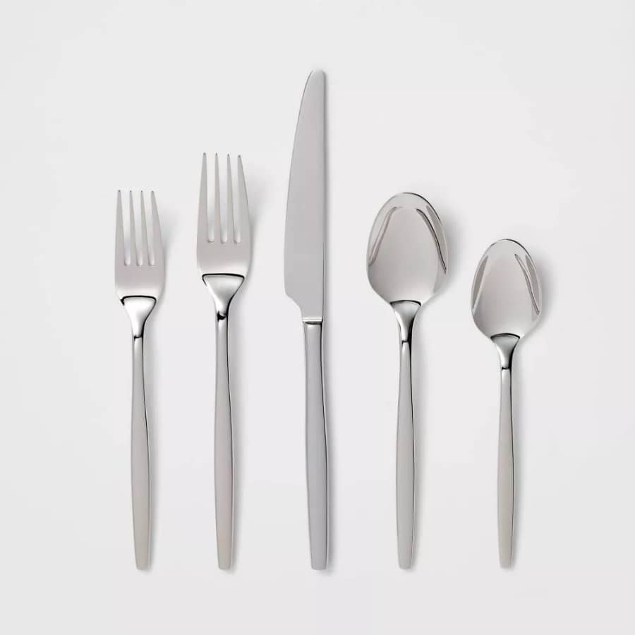 Threshold 20-Piece Atwater 18/10 Stainless Steel Flatware Set: $18 Threshold 20-Piece Atwater 18/10 Stainless Steel Flatware Set: $18