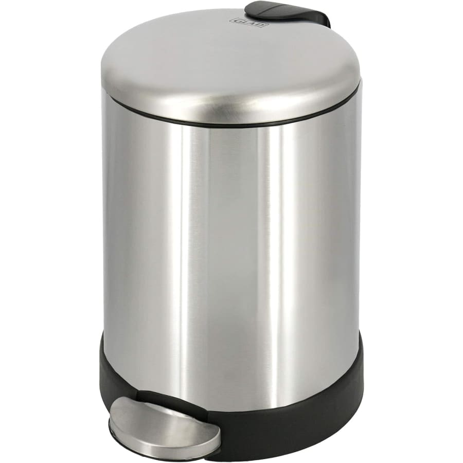 Glad 1.2-Gallon Stainless Steel Step Trash Can: $18.99
