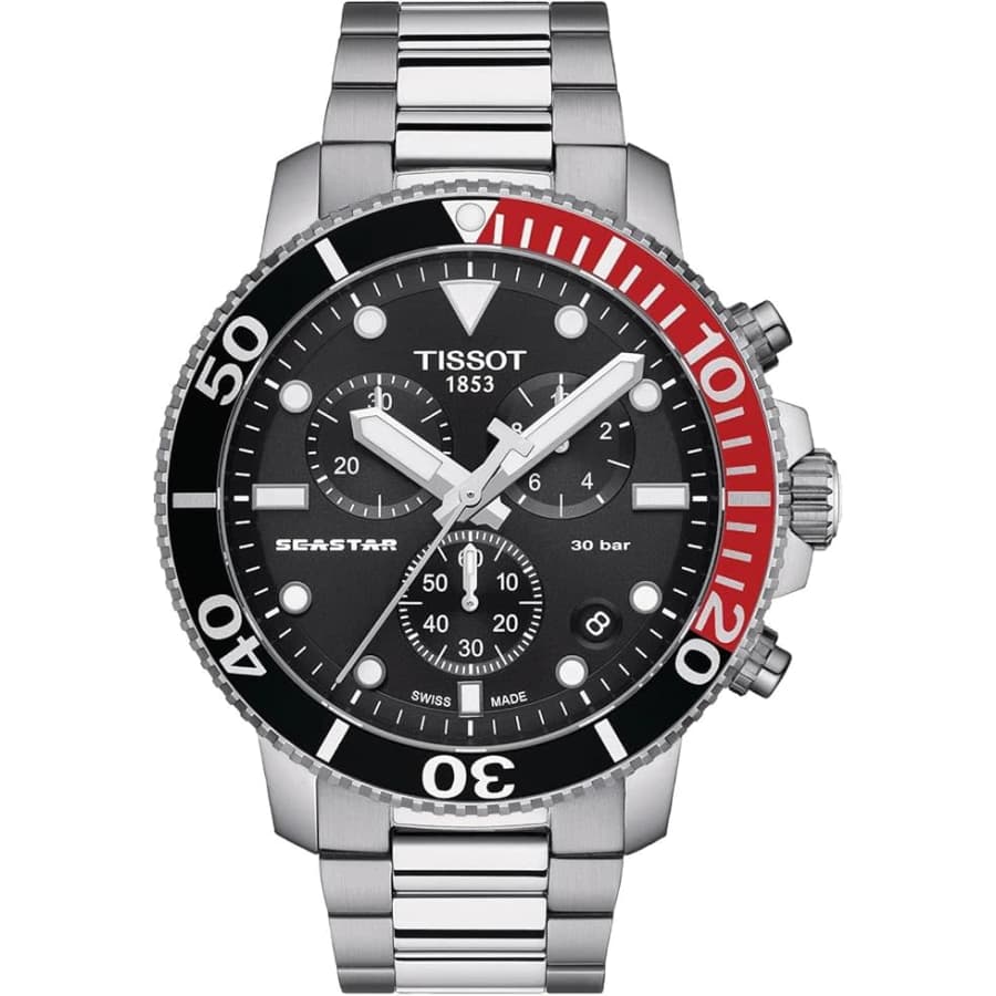 Tissot Men's T-Sport Seastar 1000 Stainless Steel Watch: $375 Tissot Men's T-Sport Seastar 1000 Stainless Steel Watch: $375