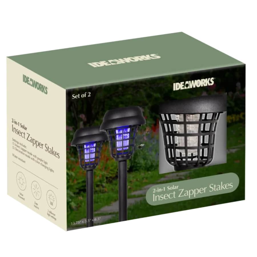 Ideaworks Solar Insect Zapper Stakes 8-Pack: $29.99 Ideaworks Solar Insect Zapper Stakes 8-Pack: $29.99