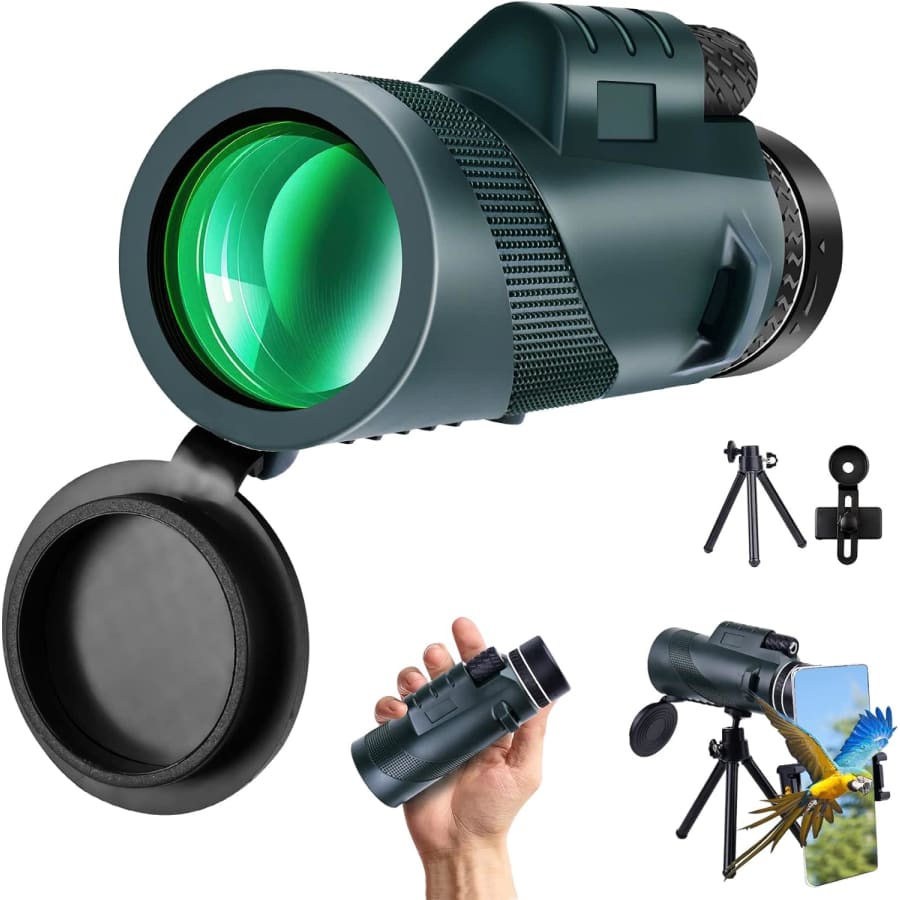 80x100 High Powered Monocular Telescope: $11.99