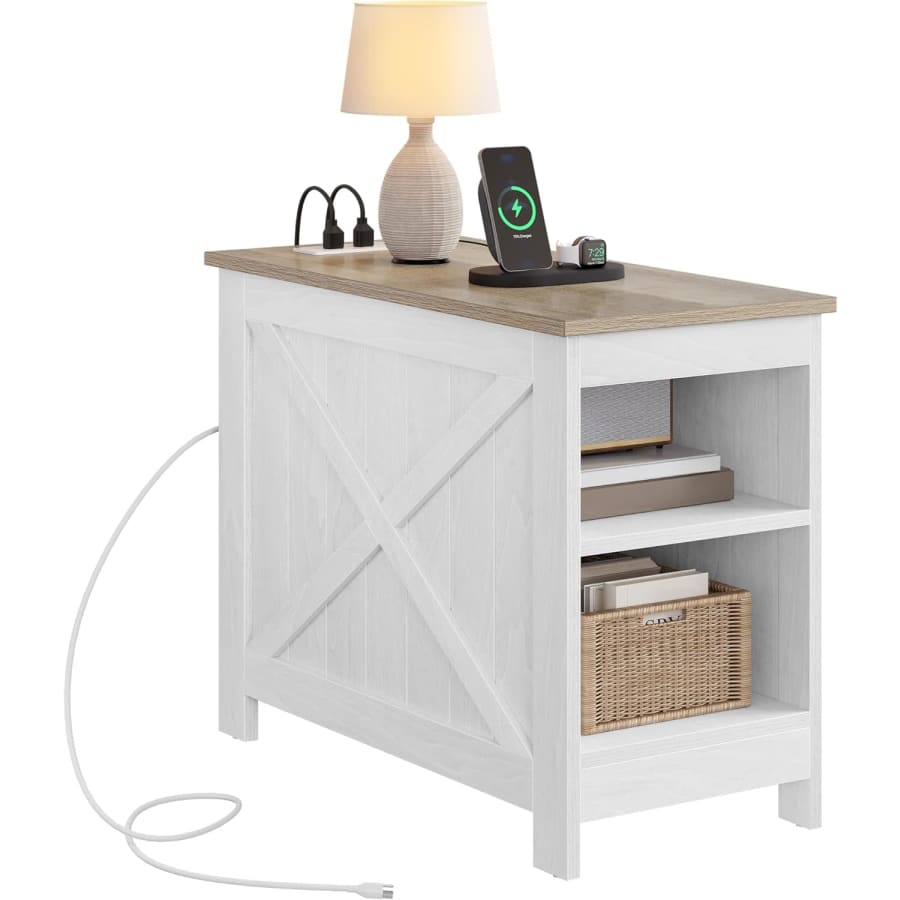 Yitahome End Table with Charging Station: $65.99