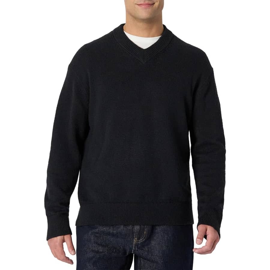 Amazon Essentials Demi's Pick Men's V-Neck Sweater: $17 Amazon Essentials Demi's Pick Men's V-Neck Sweater: $17