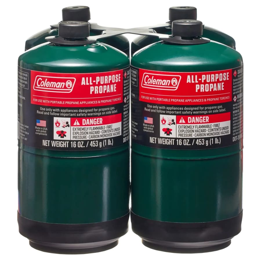 Coleman All-Purpose 16-oz. Propane Gas Cylinder 4-Pack: $18.87