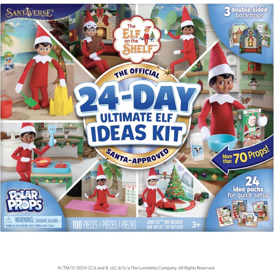 The Elf on The Shelf Polar Props 24-Day Ultimate Elf Ideas Kit: $39.96 The Elf on The Shelf Polar Props 24-Day Ultimate Elf Ideas Kit: $39.96