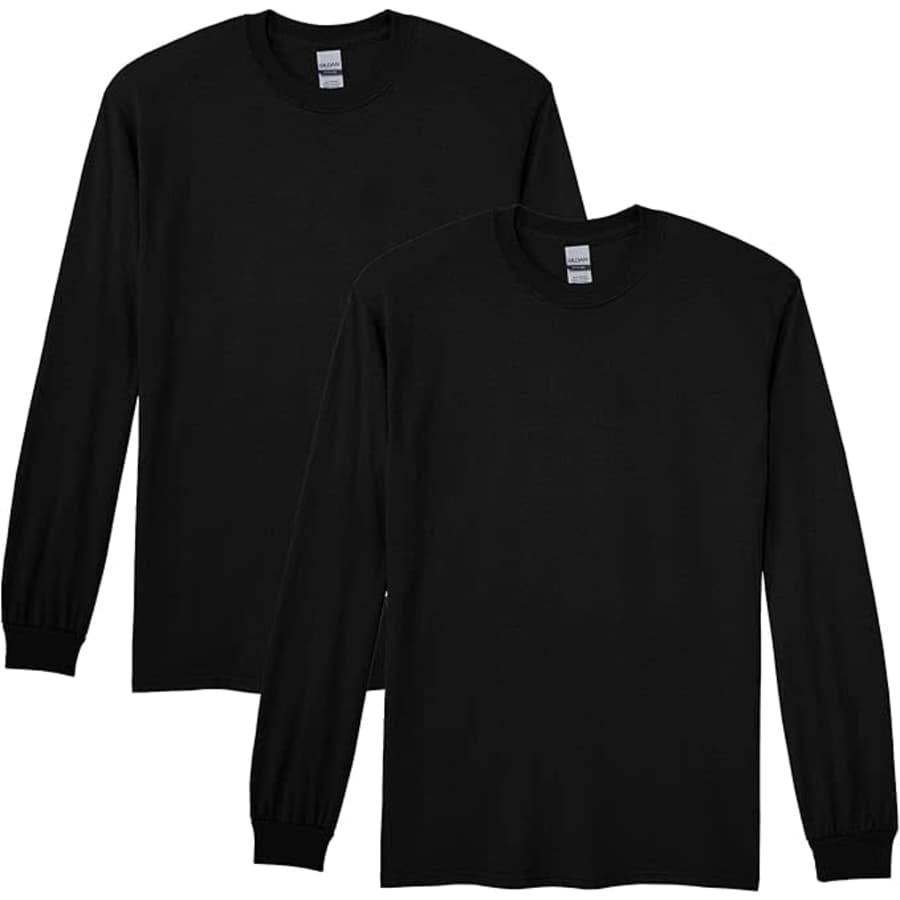 Gildan Men's DryBlend Long Sleeve T-Shirt 2-Pack: $12