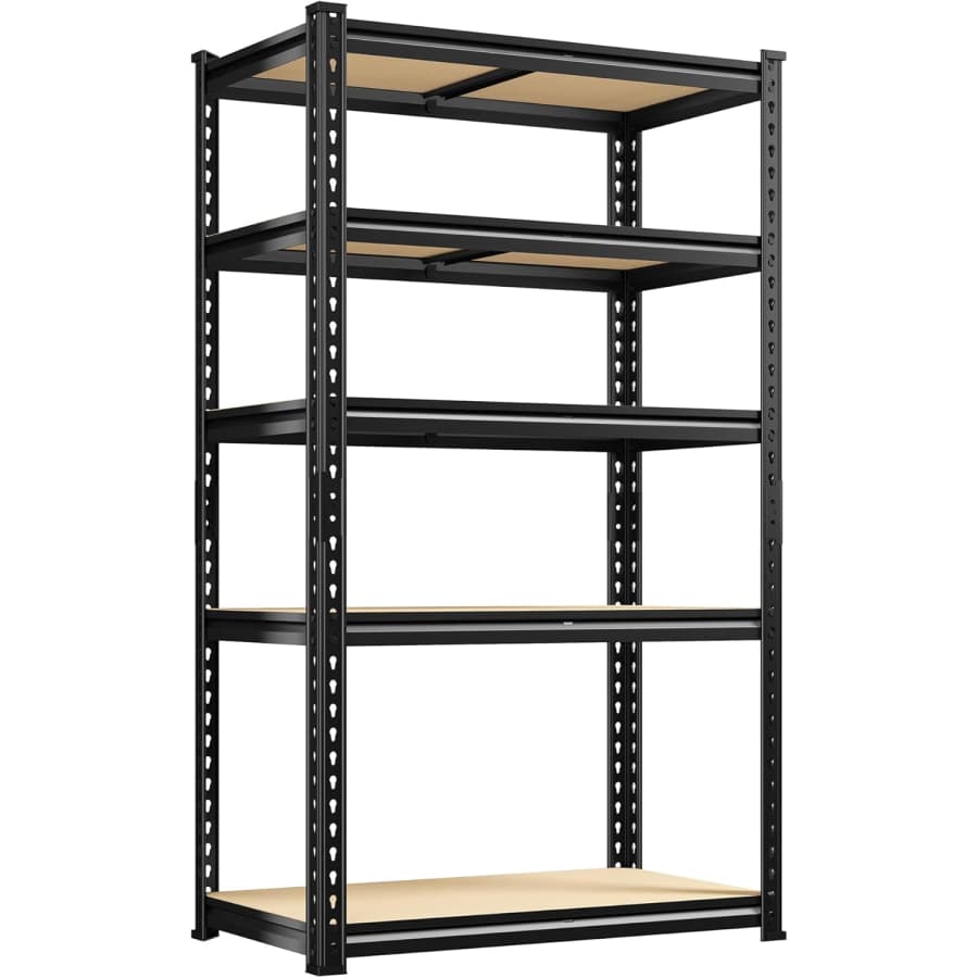 60" 5-Tier Adjustable Metal Utility Shelves: $45