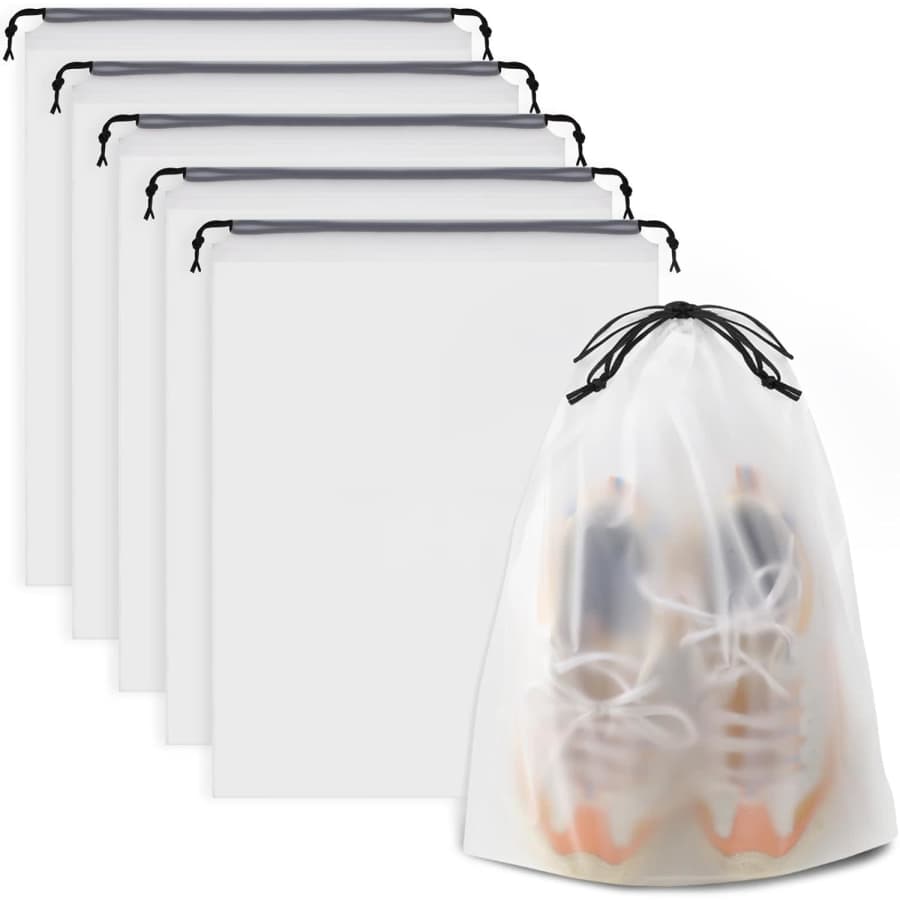 Clear Shoe Bag 5-Pack: $6 Clear Shoe Bag 5-Pack: $6
