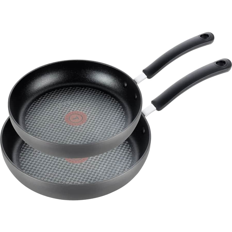 T-fal Ultimate Hard Anodized Nonstick Fry Pan 2-Piece Set: $25 T-fal Ultimate Hard Anodized Nonstick Fry Pan 2-Piece Set: $25