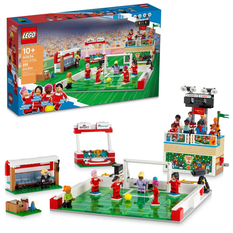 LEGO Icons of Play Soccer Set with 15 Minifigures: $59.99 LEGO Icons of Play Soccer Set with 15 Minifigures: $59.99