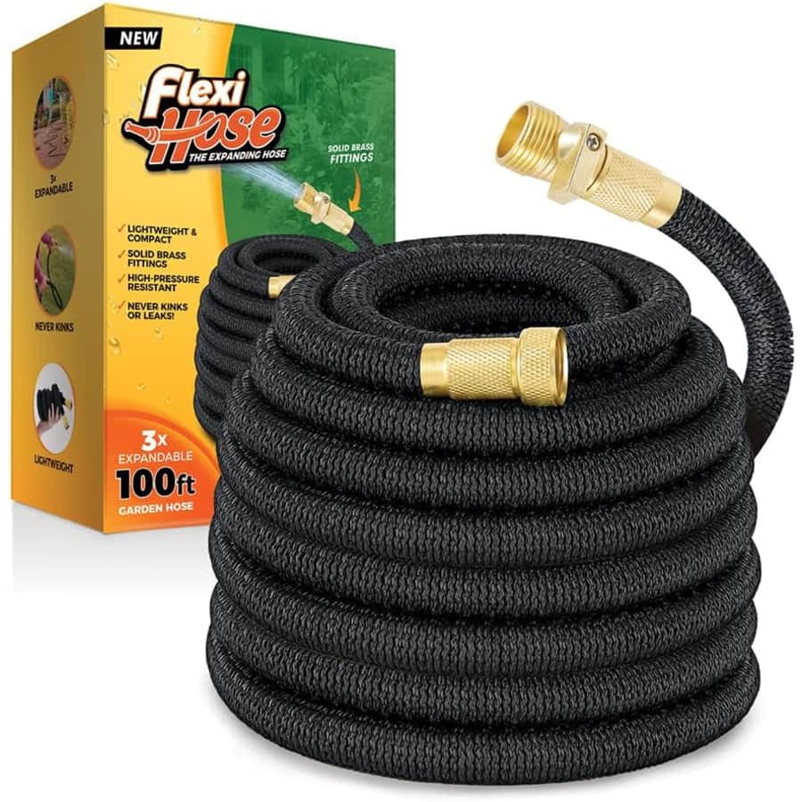 Flexi Hose 100-Foot Expandable Garden Hose: $40 Flexi Hose 100-Foot Expandable Garden Hose: $40