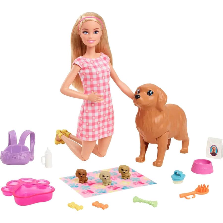 Barbie Newborn Pups Playset: $12.23 Barbie Newborn Pups Playset: $12.23
