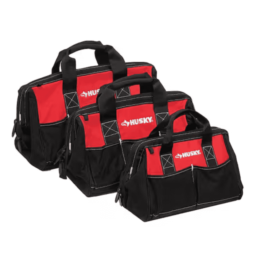 Husky 18", 15", and 12" Tool Bags: $30 Husky 18", 15", and 12" Tool Bags: $30