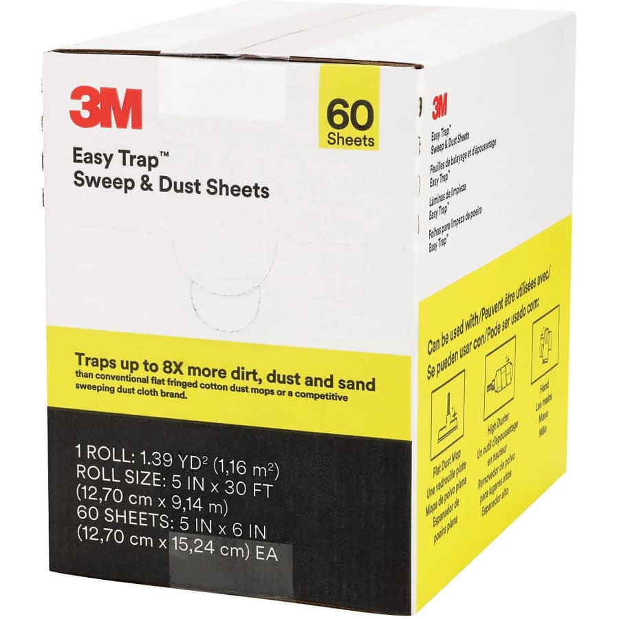 3M Easy Trap Duster Sweep and Dust Sheet 60-Pack: $13
