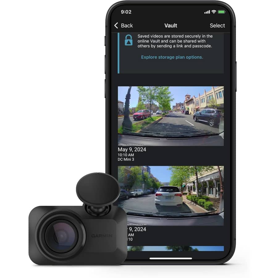 Garmin Dash Cam Mini 3: $100 in cart