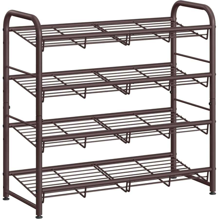 Songmics 4-Tier Stackable Shoe Rack: $29 Songmics 4-Tier Stackable Shoe Rack: $29