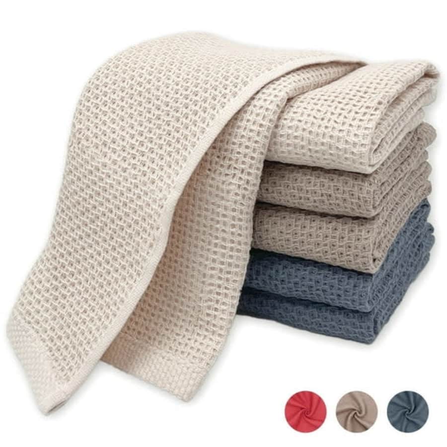 Waffle Weave Dish Cloth 6-Pack: $8.89