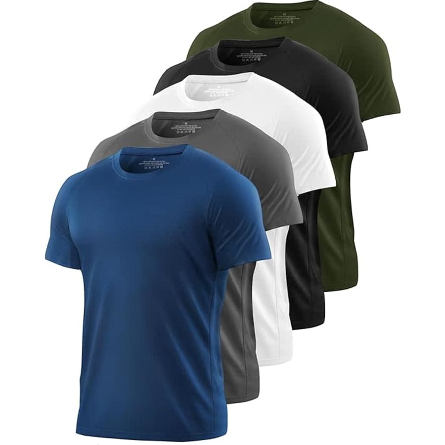 Men's Moisture Wicking T-Shirt 5-Pack: $18