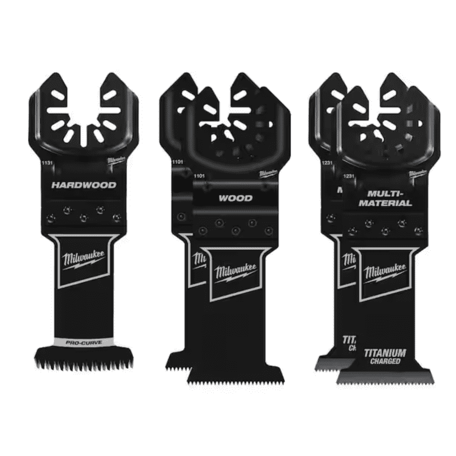 Milwaukee Open-Lok Variety Oscillating 5pc Blade Set w/ Japanese Hardwood Blade: $20