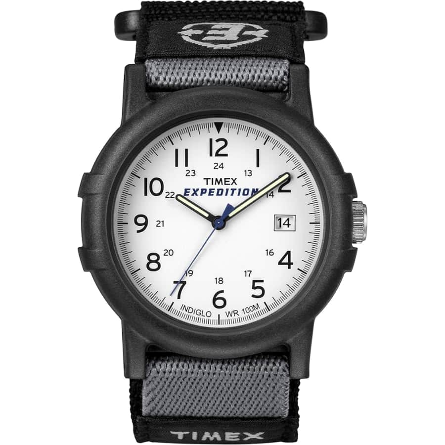 Timex Men's Expedition Camper Nylon/Leather Strap Watch: $31