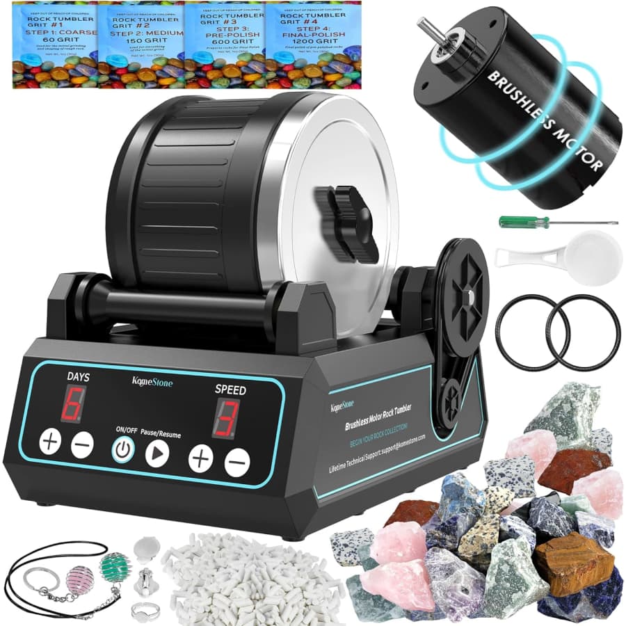 KomeStone K1 Pro Rock Tumbler Kit: $69.98