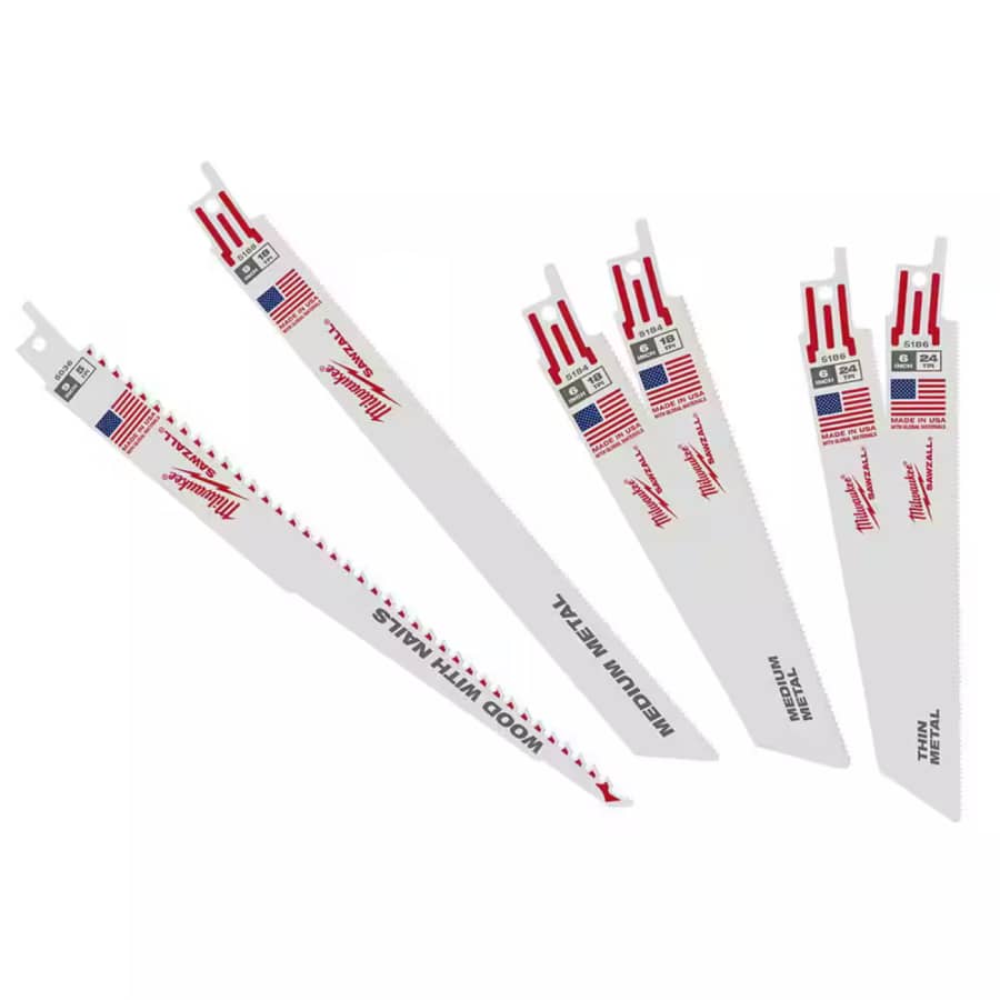 Milwaukee SAWZALL 6-Piece General Purpose Reciprocating Blade Set: $9.97 Milwaukee SAWZALL 6-Piece General Purpose Reciprocating Blade Set: $9.97
