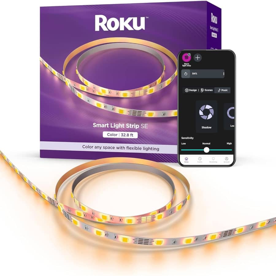Roku 33ft Smart LED Light Strip: $30 Roku 33ft Smart LED Light Strip: $30