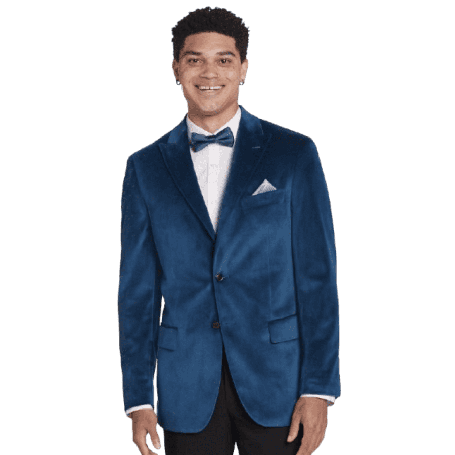 Egara Men's Slim Fit Velvet Dinner Jacket: $29.99