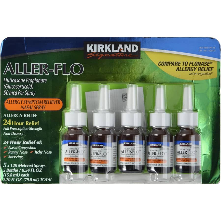 Kirkland Signature Aller-Flo Fluticasone Propionate Allergy Relief Spray 5-Pack: $25 via Sub & Save