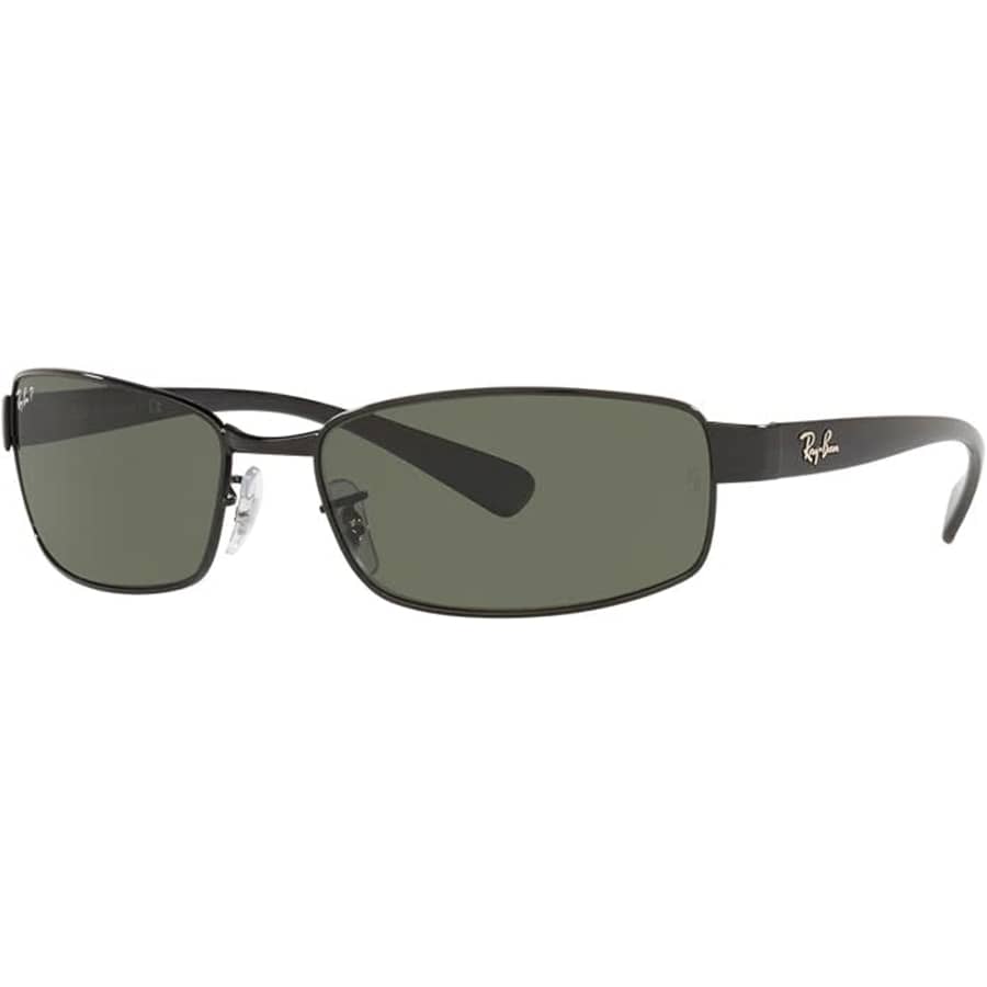 Ray-Ban Polarized Metal Rectangular Sunglasses: $70