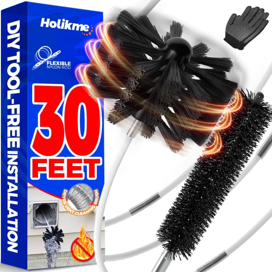 Holikme 30-Feet Dryer Vent Cleaner Kit: $18