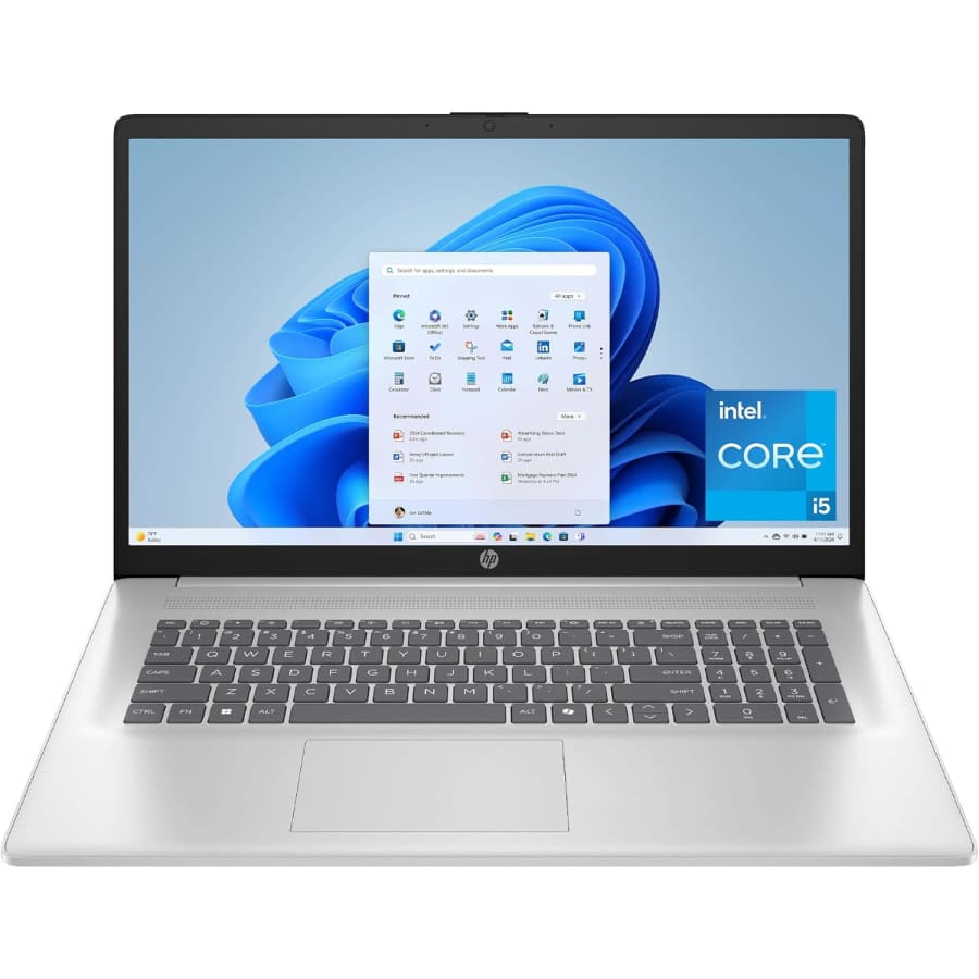 HP 13th-Gen i5 17.3" Laptop: $500